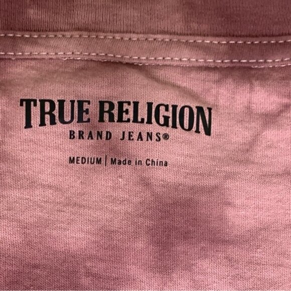 NWT True Religion Womens Tie-Dye Foil V-Neck Tee - Picture 7 of 10